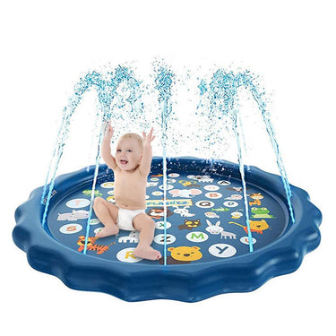 Watermat voor Kinderen – Vrolijke Zeediertjes, 1000mm PVC Speelmat voor Verkoeling en Buitenplezier 0